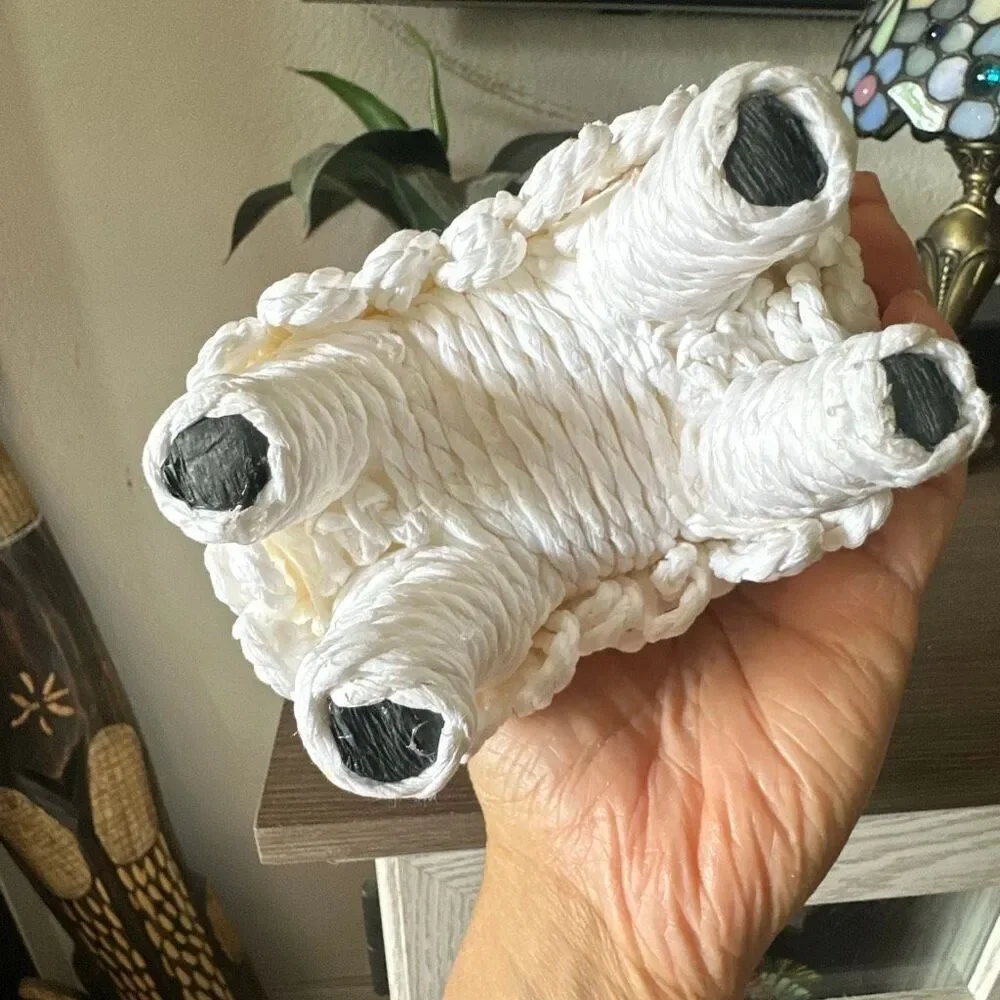 White rope Sheep / Lamb 6”x6”